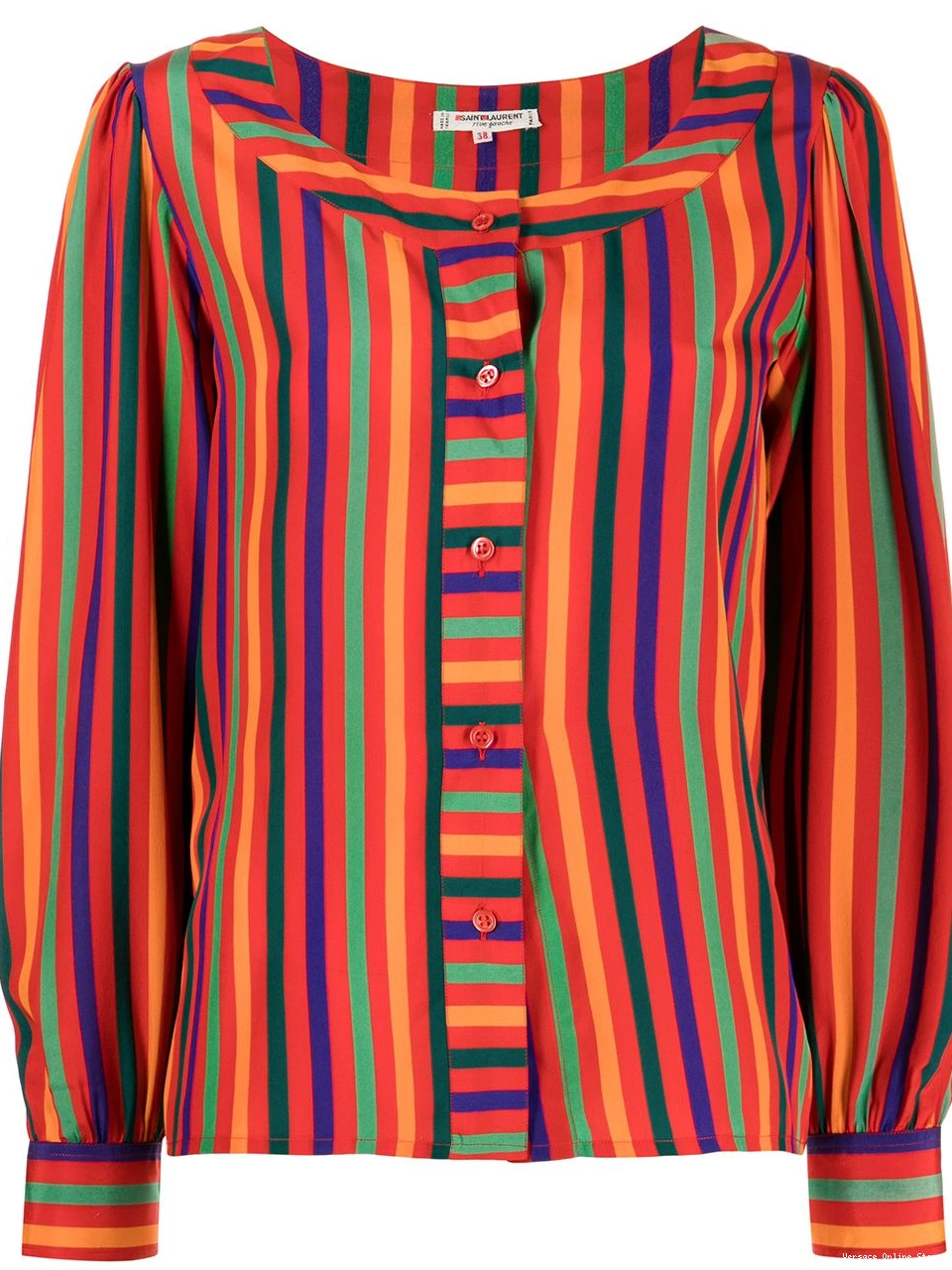 Cheap Women striped silk blouse Versace 0722